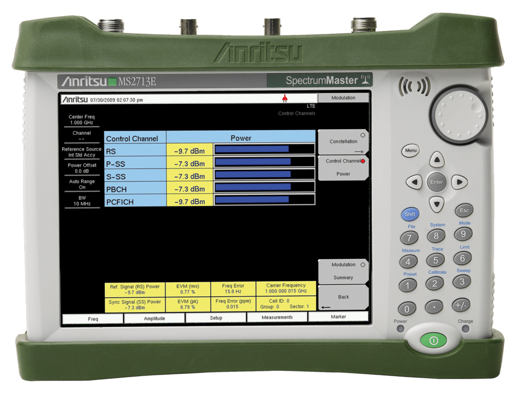 anritsu-ms2713e-testwall-test-measurement